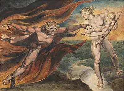 The Good and Evil Angels William Blake